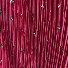 Vintage Gilberti Pink Sequin Pleated Midi Dress Size 12 Special Occasion 80’s