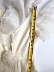 Vintage Pale Yellow Lorrie Deb Gown, Ruffles, Prom Dress