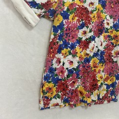 Vintage Units USA Women’s Blouse Size 2 Floral Button Up Retro Flair Shirt Top