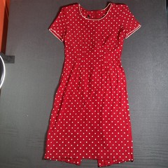 VTG 90’s My Michelle Red With White Polka Dots Party Summer Mini Dress