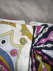 Vintage Emilio Pucci Multicolor Abstract Print Vibrant Shorts Never Worn Sz S