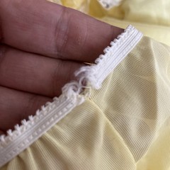 Vintage Baby Doll Lingerie Set NOS RARE Kmart 2 Piece W Tags Yellow Lacey Flower