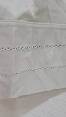 Vintage Beige Nylon Half Slip Elastic Waist Size Medium 23.5″ Long