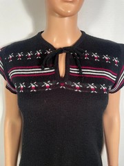 Vintage 1970s Hippy Boho Knit Top Size S/M