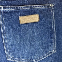 VTG 1980s GITANO 100% Cotton Denim Jean Midi Skirt Back Slit Women’s Size 12