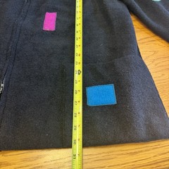 Vintage Artisan ANNIKKI KARVINEN Wool Jacket HandMade In Finland Sz L Colorful
