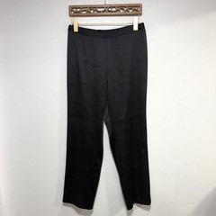 Vintage Chetta B Women’s Black Spandex Blend Sleek Side Zip Casual Pants Size 6