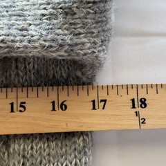 Vintage LeRoy Sweater Long Cardigan Mohair Blend Gray *S/M SEE MEASUREMENTS.