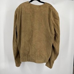 Vintage 80s Calvin Klein Leather Suede Bomber Jacket RARE USA 10 M Women’s Retro