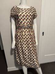 Vintage Floral Embroidered Dress