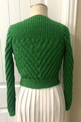 Vintage 1940s 40s 50s style Cardigan/jacket sweater hand-knit Date-Maker (Rare!)