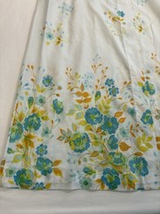 1970s Cottage Core Nightgown Robe Floral Light Blue Size Women’s Small Vintage
