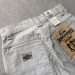 Vintage 90s LEE Cargo Pants Wide Relaxed Khaki Tan Beige USA Juniors 5 S