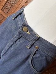 Vtg 60s Lady Lee Riders Jeans Womens 27 X 29.5 Western Sanforized Dark Denim