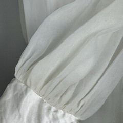 Vintage I Do Union Made Nylon Peignoir Set Ivory Robe Nightgown Bridal Boudoir M