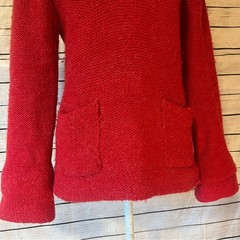 Mistral Vintage Women’s Chunky Knit Large Sweater in Red