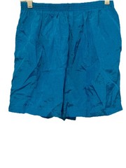 Vintage Y2K The Body Co Blue Nylon Athletic Shorts Women’s Medium 90’s Retro