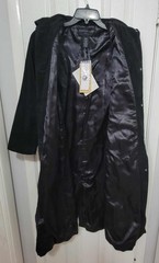 1990s Y2K Centigrade Vintage Suede Long Trench Coat Duster Size Small NWT