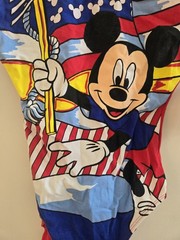 Vintage Disney Mickeys Workout Wear Minnie Mouse Bodysuit Swimsuit American Flag
