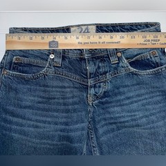 Free People- We The Free Jeans Size 24 Button Fly 100% Cotton Vintage Wash