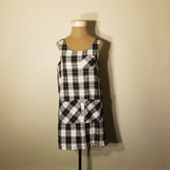 Vintage 90’s Rampage Plaid Jumper Dress Juniors Size 7
