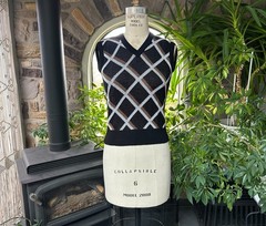 Vintage 1970s Black Brown White Diamond V Neck Sweater Vest Allison’s Closet