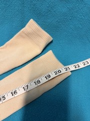Vintage Ladies Socks Acrylic Crew Peach 8-11 21″ 80’s 90’s NOS.