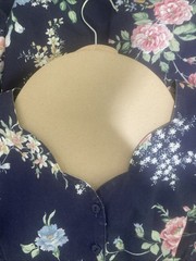 Vintage 1980s Willow Ridge Navy Floral Dress Size 12P Day Sundress Cottagecore