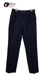 Vintage Taylor Tog Stitch Jeans Duck Pocket Dark Blue Stretch Size 16