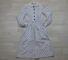 NWT Vintage 80s does 50s Joseph Bruno Midi Dress (4P) Polka Dot New Look NEW