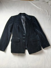 Vintage HARVE BENARD Womens Velvet Skirt Suit Set Size 6 Black Blazer Skirt Set