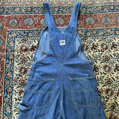 Vintage Lee Overalls Pants Womens Small Blue 1970s Denim Bib Suspenders USA