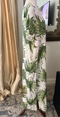 Vintage Hawaiian Rayon Tropical Maxi Dress Kaftan Hawaiian Islands 3XL Resort