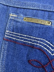 1970’s Sedgefield Do Nothing Vintage Western Flare Embroidered Jeans 28 x 33
