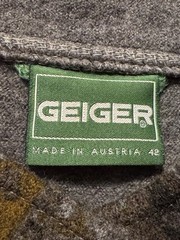 Vintage Geiger Made In Austria Women’s Jacket Cardigan Size 42 Wool Gray Button
