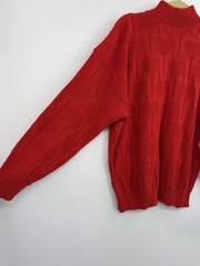 Vintage American Pride Sweater Acrylic Red Heart Knit 22W 80’s 90’s