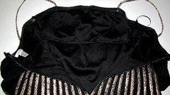 VTG Cach’e Dress Evening Prom Elegant Gold Metallic Black midi full Women’s 12