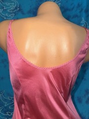 Vintage EUC Lingerie Vassarette Pink Lace Bodysuit Teddy Snap Crotch Satin 34 S