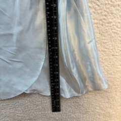 90s Y2K Vintage Slip Dress Medium Powder Blue Satin Coquette Fairy Grunge