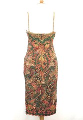 Jasdee Vintage Dress Hand Work Bead & Sequins & Hand Print On Silk Style 3072L