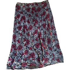 Vintage Mevisto Velour Floral Skirt