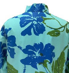 Vintage Women’s LS Flower + Leaf Print “Caftan-like” Maxi Dress – Sz L/XL