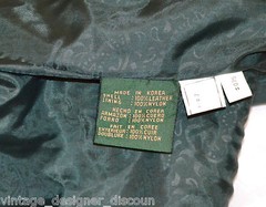 Global Identity trench G-III Long green soft Leather Coat oversize S VTG jacket