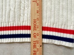 Vtg Gimbels Sherwood Classics Sweater Vest Size M/Striped/Acrylic/Taiwan**READ**