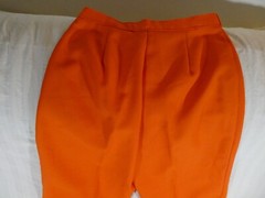 VTG Sears JR Bazaar 70s Blouse Pants Sz 11 Hippie Gogo Point Collar Butterfly R1