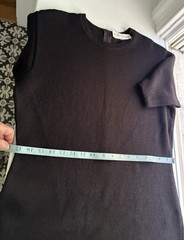 Vintage 80s/90s Rich and Levy Black Knit Dress Small to Medium? see measurements