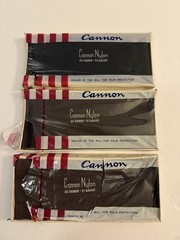 3 Pair NOS Vintage Cannon Seamed Stockings Size 9, 20 Denier 51 Gauge