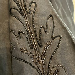 Antique Victorian Black Jet Beaded Capelet Mourning Cape 1880’s