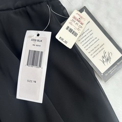 Vtg Lord & Taylor Maxi Skirt 16 Black Full Circle Long Casual Formal NWT