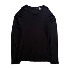 80s 90s Giorgio Armani rayon 100% BLACK tops
